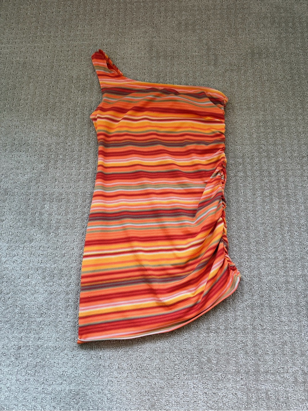 Monday Swimwear - Taormina One-Shoulder Dress - Sardinia Stripe